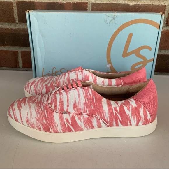 LIFE STRIDE Womens Pink Emily Round Toe Platform Slip On Sneakers US 7.5 M NEW - Picture 5 of 8